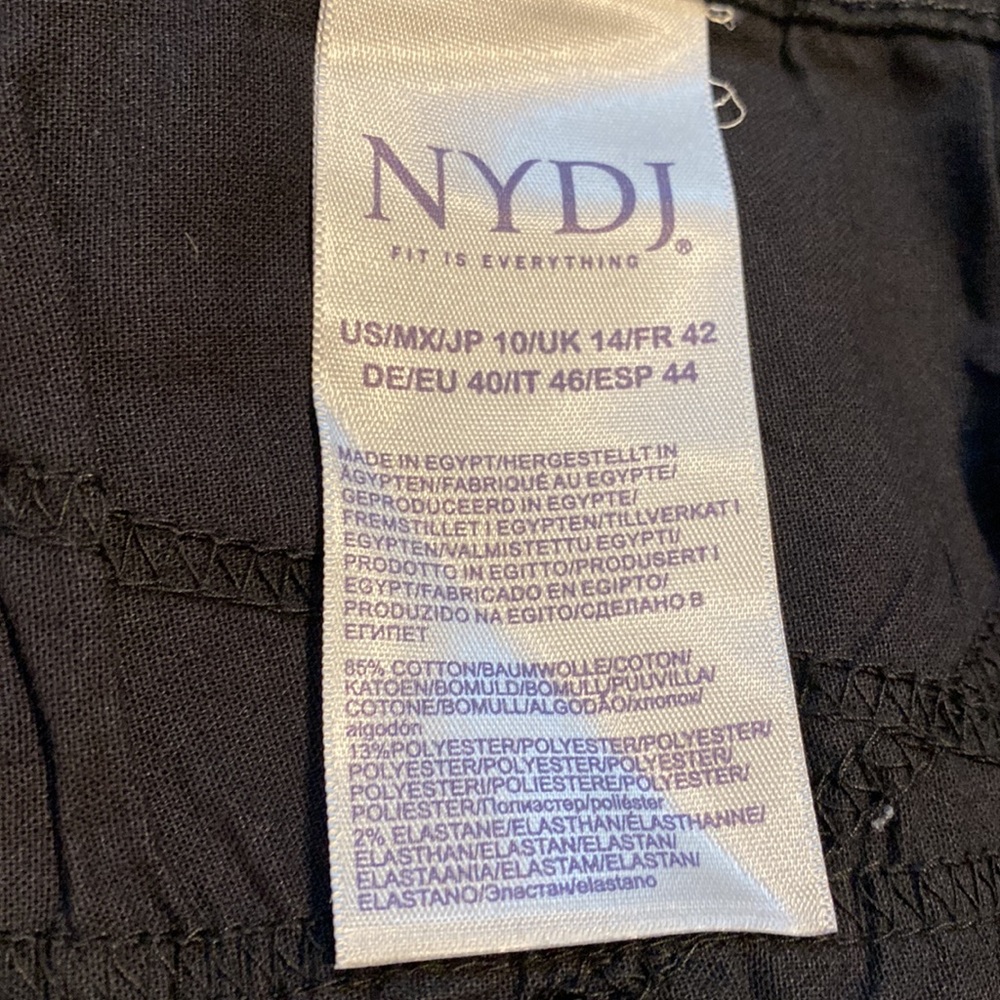 NYDJ SZ 10 Black Denim Skinny Jeans New D31 - Picture 12 of 16